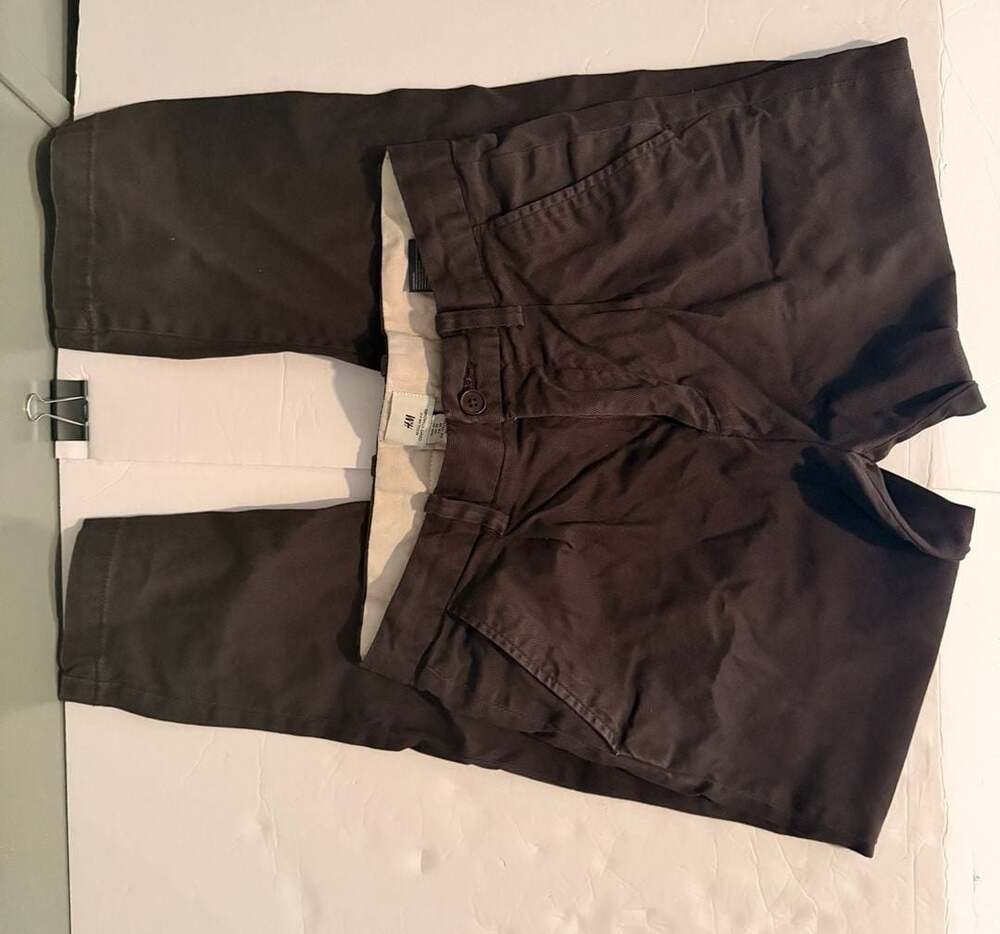 H&M Regular Fit Charcoal Chino Pants Size US 29